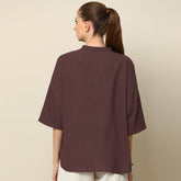 Kimono Top - Coffee Brown